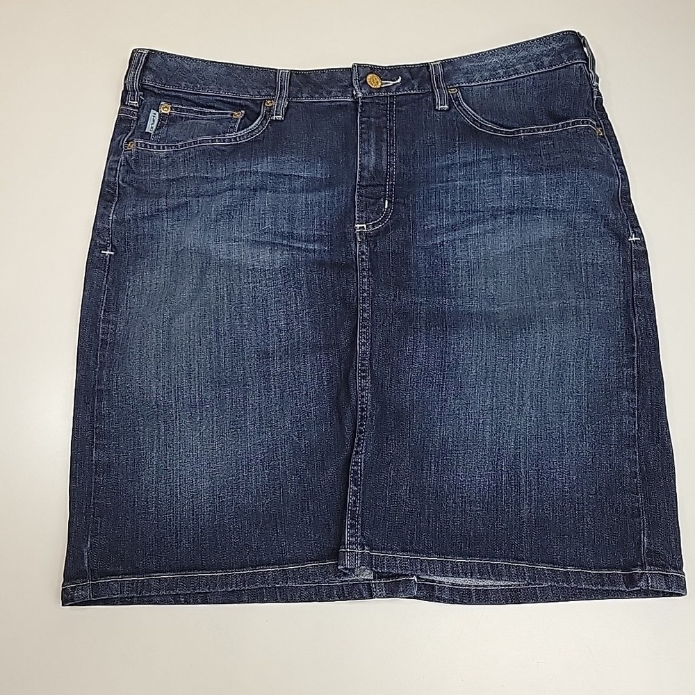 Vnt Carhartt Jeans Skirt Sz 14 Casual Comfy Preppy Trendy‎ Cowgirl Western